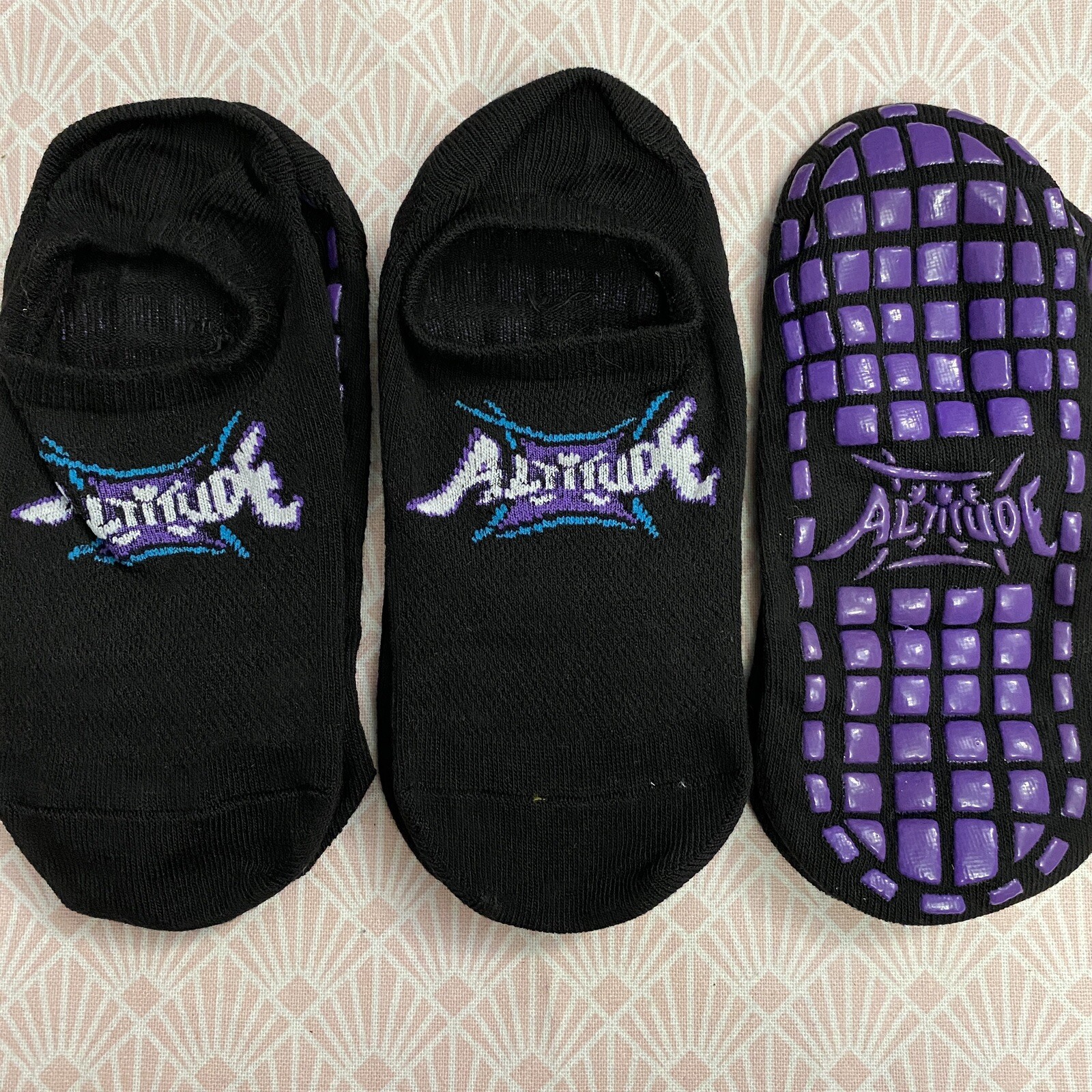 SAOLA 3 Calze da salto trampolino Altitude Med. Suola antiscivolo 7" nera senza spettacolo