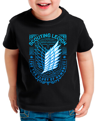 Scouting Legion Kinder T-Shirt attack japan manga on titan aot