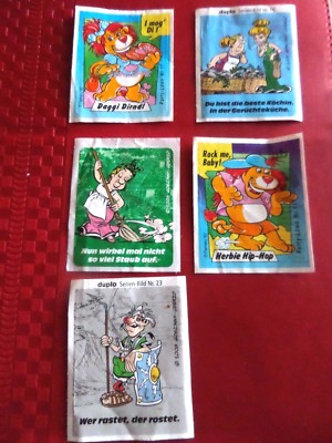 5x Sticker Sammelsticker Aufkleber + 1997-2009 + I MOG DI + ROCK ME BABY + Duplo