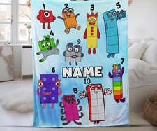 Personalized Numberblocks Quilt Blanket, Numberblocks Kids Blanket, Numberblocks