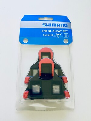 Shimano Schuhplatten SPD-SL Cleats SM-SH10 Pedalplatten Rot ohne Bewegung