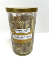 Yankee Candle Holiday Treats Jar Simply Home 12oz Glass Tumbler Limited Edition