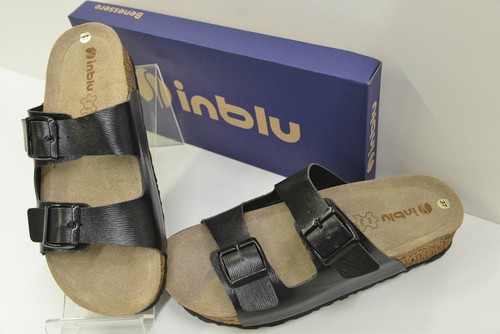 CIABATTE DONNA INBLU ART. NM19 MODA COMODE PALNTARE PELLE SUOLA TIPO SUGHERO  | eBay