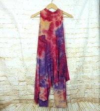 Revolution Dancewear Sleeveless Pink Tie Dye Dress Leggings Style 0141 Size LA