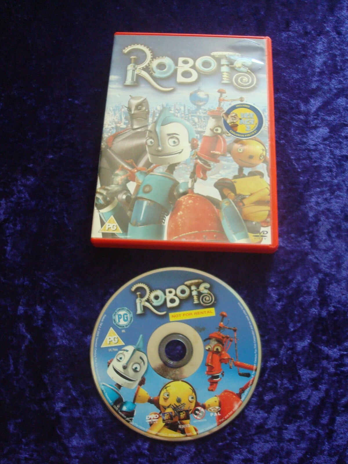 DVD ROBOTS ANIMATED ADVENTURE FAMILY FILM UK REGION 2 MCGREGOR WILLIAMS WEDGE