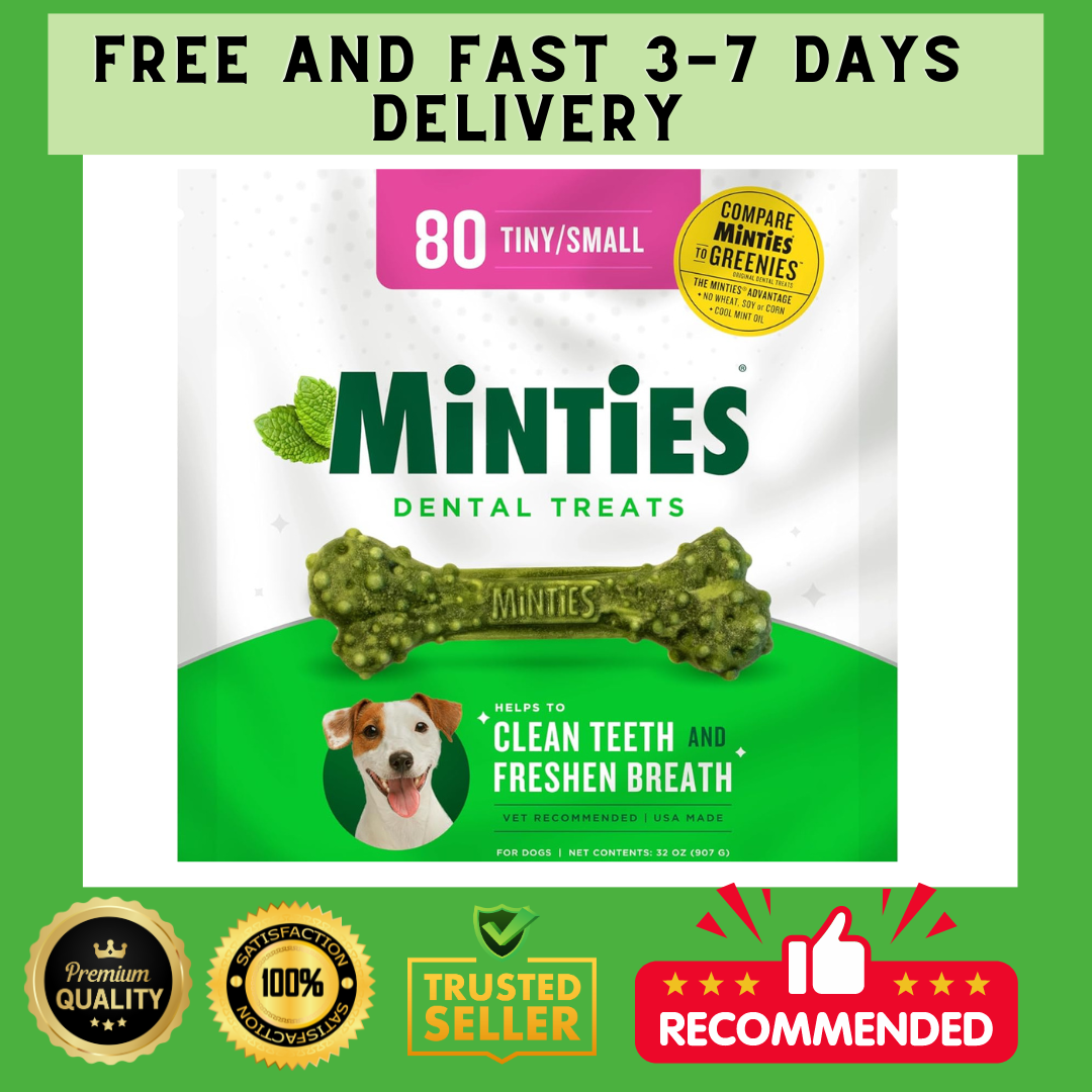 MINTIES Dog Dental Bone Treats Dental Chews for TinySmall Dogs 539 lbs