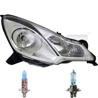Scheinwerfer Rechts Schwarze Blende H1/H7 FüR CitroëN C3 II Sc_ DS3 Inkl. Lampen