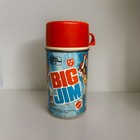 1972 Big Jim Thermos For Lunchbox Mattel Sport Action Man Fig Vintage Tin w/ Cap — photo 1
