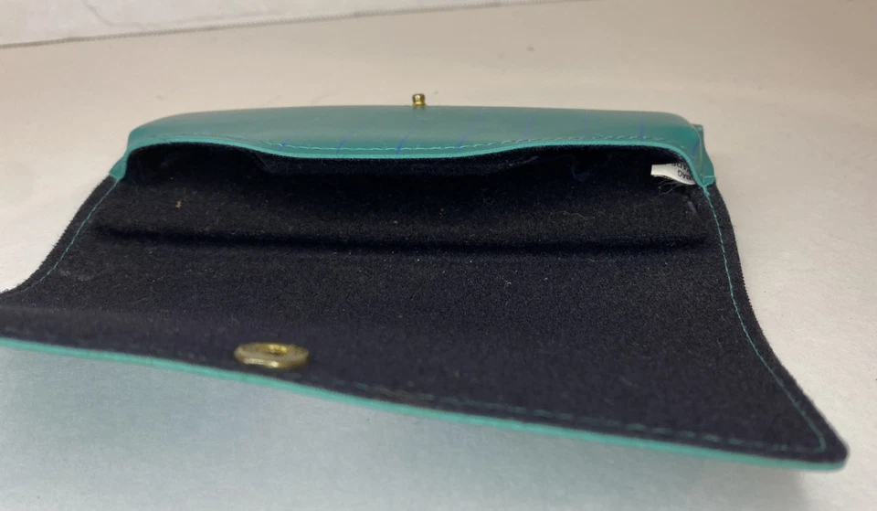 Estuche Rígido Anteojos Disney Mickey Mouse Vintage Azul Turquesa Rayas Foto 4 de 4