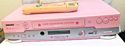 Hitachi Video VHS Player Deck Hello Kitty 7B-FKT1 with Boxed 1999