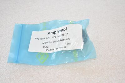 AMPHENOL MS3106A14S-2S CIRCULAR CONNECTOR PLUG, SIZE 14S, 4 POS