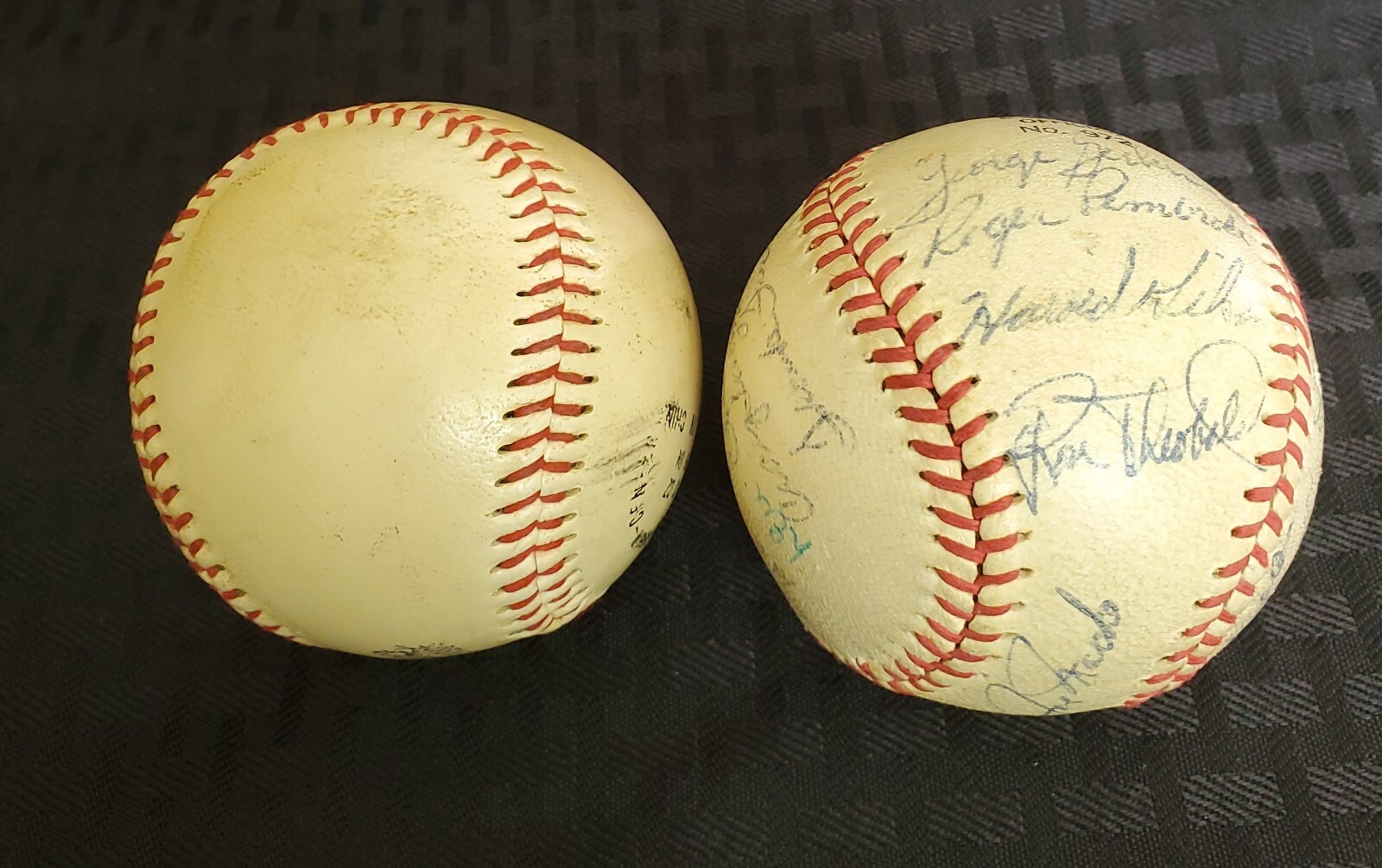 (2) 1950'S BASEBALLS (1) WORTH DURIZED HORSEHIDE OFFICIAL LEAGUE