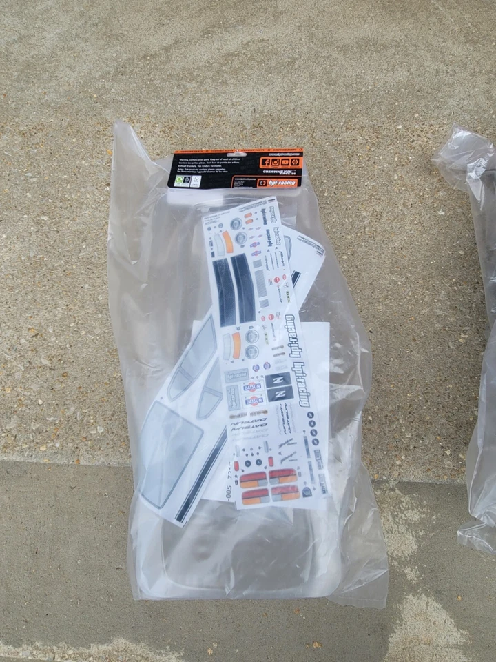 VINTAGE HPI HARD TO FIND NOS 7210 DATSUN 240 Z 225MM TRUE TEN CUP RACER BODY HTF - Image 3 of 3