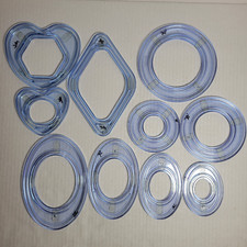 Lot of 10 Creative Memories Scrapbook Crafting Cutting System Templates Shapes