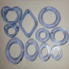 Lot of 10 Creative Memories Scrapbook Crafting Cutting System Templates Shapes