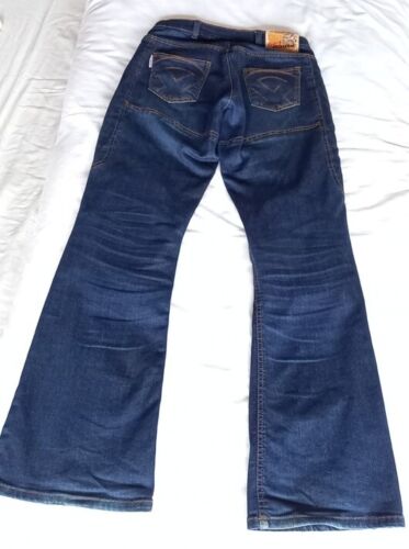 Womens Motorcycle Jeans, Dark Blue, Red Route, Size 10, made with Kevlar Cotton - 第 2/13 張圖片