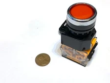 1 Piece Red Latching push button switch 22mm normally open closed n/o n/c C32