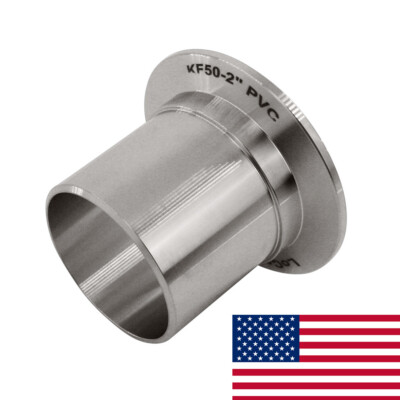KF-50 NW-50 to 2'' PVC Smooth Hose Vacuum Adapter FREE SHIPPING!! LoCo Science