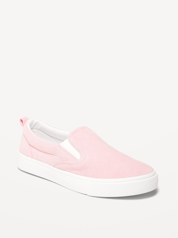 New Gender-Neutral Corduroy Slip-On Sneakers for Kids size 1