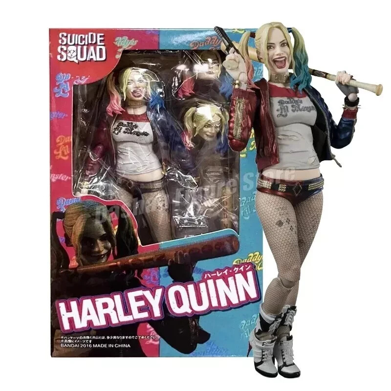 Figurine Harley Quinn Suicide Squad idéale pour décorer un bureau de gamer ou une étagère geek