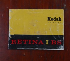 KODAK RETINA IBS INSTRUCTION BOOK, 1962, SEPARATED COVER/214943
