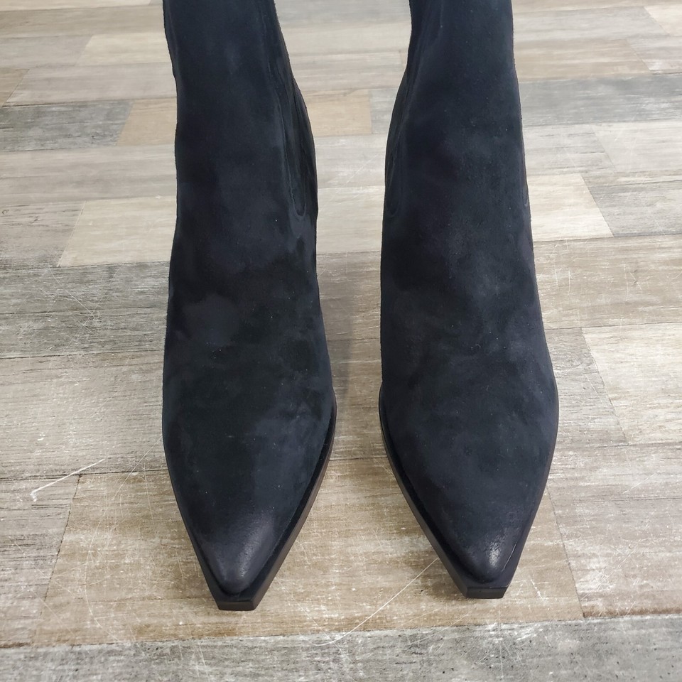 Sam Edelman Womens Mandey Western Ankle Boots Size 9.5 Black Pull On eBay