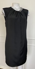 3.1 Philip Liam Woman's Dress Black Beads Sleeveless Sz M ~ ELEGANT ~