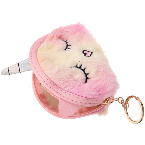 Portamonete Unicorno Mancare Simpatici Portafogli Da Donna in Peluche - Foto 9 di 12