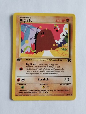 first edition diglett pokemon card Diglett · Base Set First Edition #47 (Shadowless) main image 1