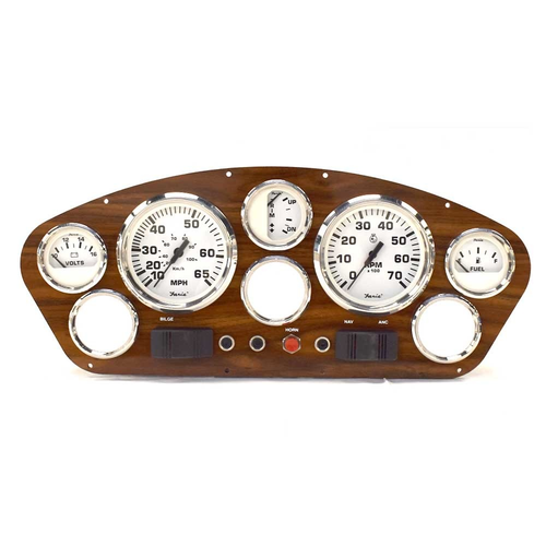 Glastron Boat Guge Panel 025-4556 | Woodgrain 16 x 6 3/4 Inch Mercury - 第 1/3 張圖片