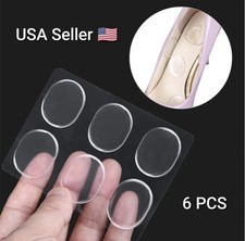 Self-Adhesive Silicone Gel Shoe Insole High Heel Insert Grips Cushion Foot Heel