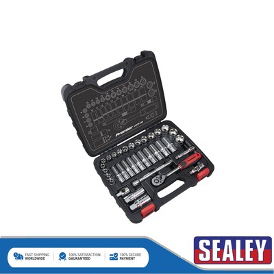 Sealey Premier Lock-On�� Steckschlüsselsatz 3/8'' Vierkant 34-teilig AK27481