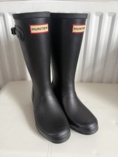 Hunter Wellies Junior Size 2 Navy Pre-Owned Good Condition