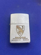 Zippo Benham Vintage Lighter 1958 Unused with Logo Collectible