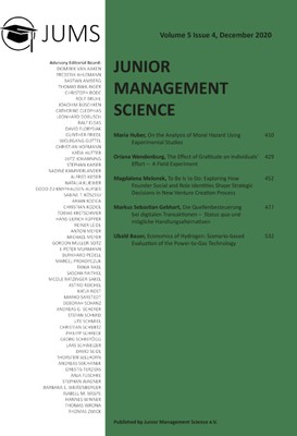 Junior Management Science, Volume 5, Issue 4, December 2020 Junior Management Sc