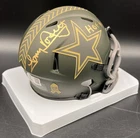 Tony Dorsett Signed Autographed Dallas Cowboys Salute Mini Helmet Beckett BAS