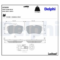Bremsbelagsatz Scheibenbremse Delphi LP2659 FüR Mercedes SL R231 Klasse W222 350