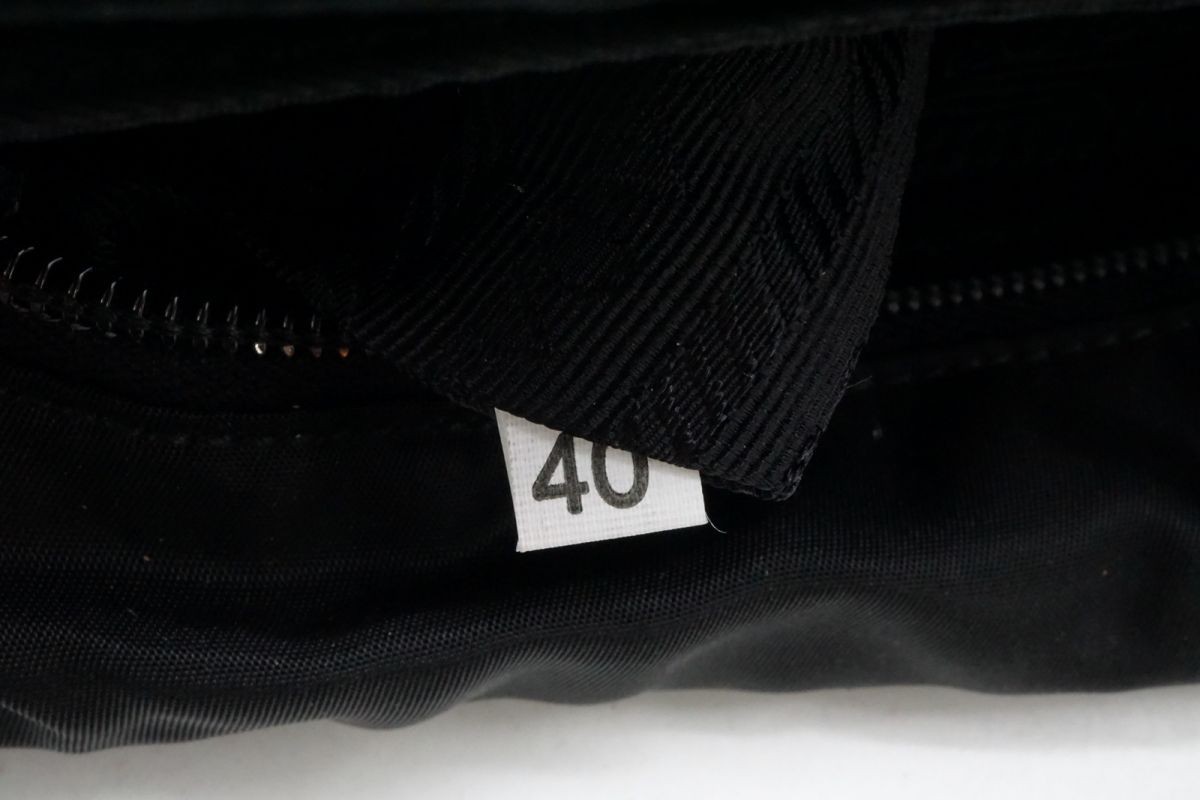 PRADA Mini Shoulder Bag Triangular Logo Plate Tes… - image 9