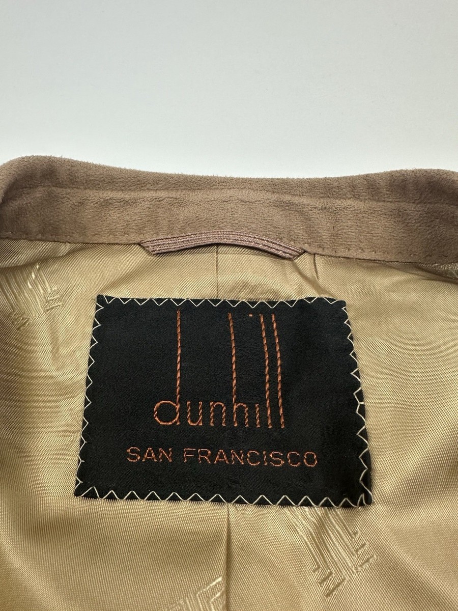Vintage Dunhill Mens Suede Blazer Suit Jacket Beige Sz 44 | eBay
