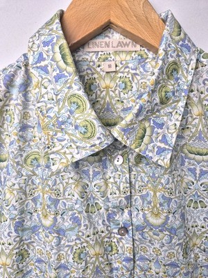 Liberty Tana Lawn Floral Lodden 100 % Baumwolle Hemd Größe 16-18 von Linen Lawn Neu!