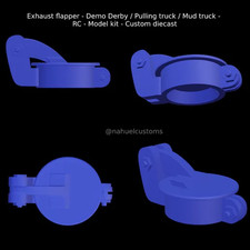 1/25th resin 3d printed exhaust flapper by Nahuel Customs