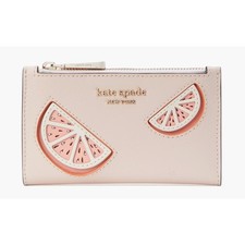 Kate spade Tini Embellished Small Slim Bifold Wallet new