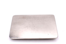 Customizable Metal Belt Buckle Blank DIY Engraving Stones Design Silver 4x2.5"