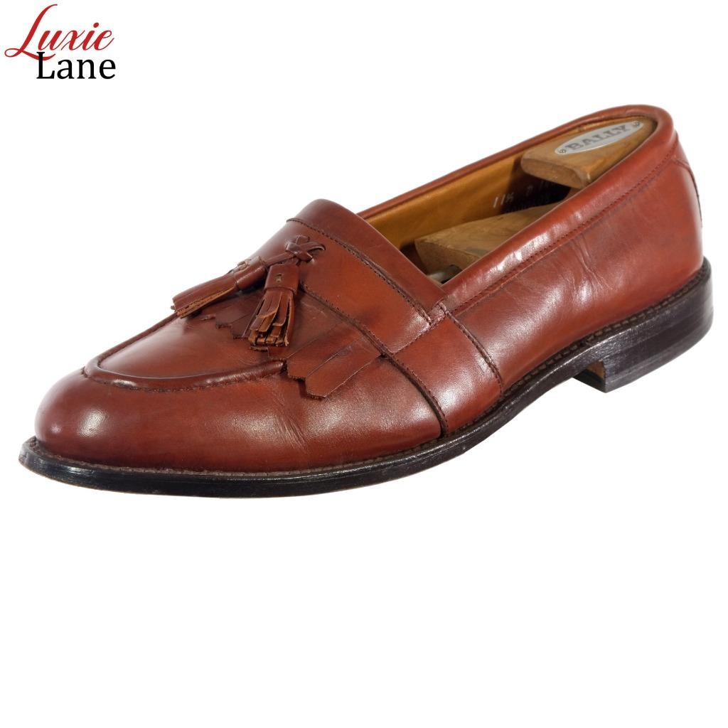 ALLEN EDMONDS Newport Tassel Loafers Dress Shoes 11.5 D Chestnut
