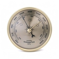 Rundes Analogbarometer Wettericons Metallluftdruckmesser Kompassrose