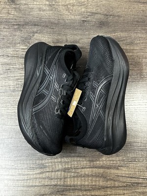 ASICS Gel Nimbus 27 Wide Black Graphite Grey 1012B752-001 Women s Size 5