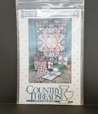 Country Threads 1989 Quilt Pattern 'Homecoming' 54-40 or Fight Quilt Block