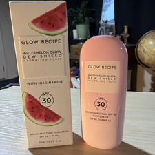 Glow Recipe Watermelon Glow Dew Shield SPF 30 Hydrating Fluid Sunscreen 1.69oz.