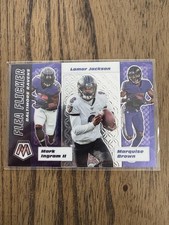 2020 Mosaic - Lamar Jackson Hollywood Brown - FLEA FLICKER #FF2 RAVENS MINT