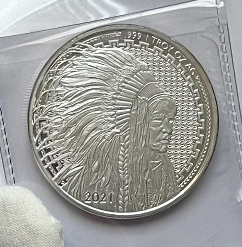 2021 Liberty Trade Buffalo 1oz Silver .999 Troy oz Buffalo & Indian APMEX